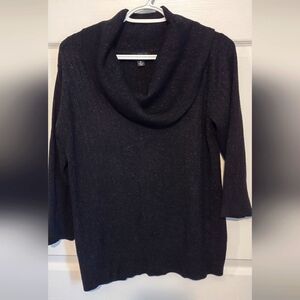 AB Studio Black Cowl Neck Sweater